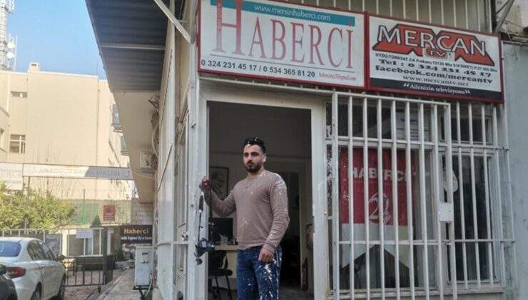 Mersin’de yerel gazeteye boyalı ve yumurtalı saldırıya 18 gözaltı