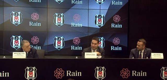 Beşiktaş, Rain Yazılım ile 12 milyon 250 bin euro değerinde forma göğüs sponsorluk anlaşması imzaladı