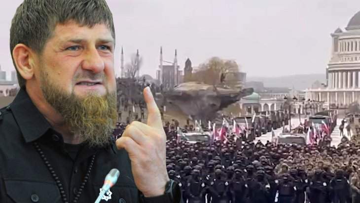 Kadirov, Ukrayna’daki birlikleriyle buluştu! Ukrayna güvenliğiyle alay etti, Kiev’e girmek için hazır olduklarını açıkladı