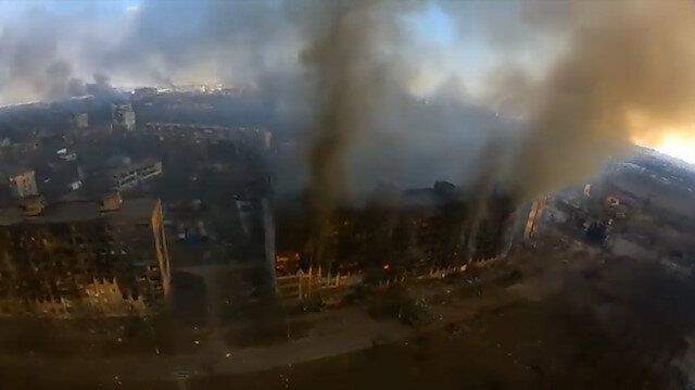 Mariupol’deki dehşet havadan böyle görüntülendi