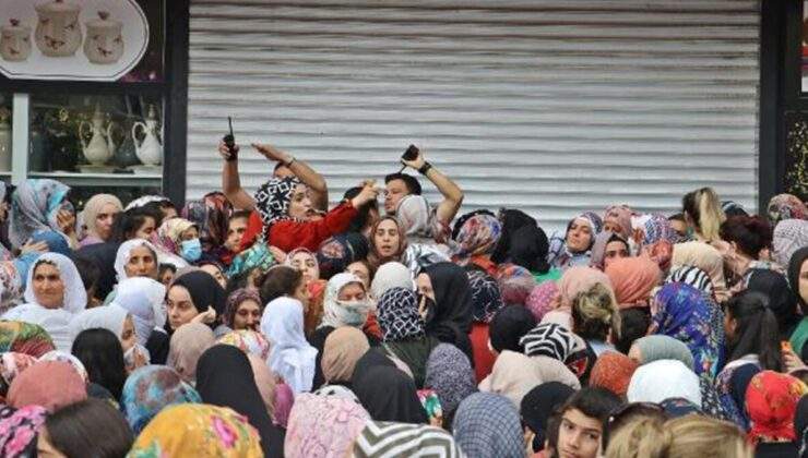 Diyarbakır’da ‘indirim’ izdihamı! Kepenk kapatıldı, polis ekipleri sevk edildi