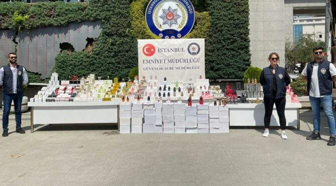 İstanbul’da 73 bin şişe sahte parfüm ele geçirildi