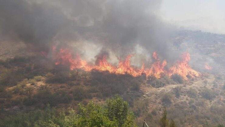 KKTC’de dün başlayan orman yangını sürüyor! Köy tahliye ediliyor